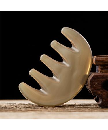 Magiclulu Five Tooth Head Massage Comb - Manual Scalp & Body Acupuncture Massage Tool | Gua Sha Stone Brush | International Shipping Available - Buy Online on GoSupps.com