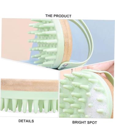 Buy Magiclulu 3ST Shampoo Brush - Scalp Massager & Hair Washing Tool | Eco-Friendly Bamboo - Buy Online on GoSupps.com