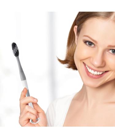 Virtcoy 2-in-1 Soft Toothbrush with Tongue Scraper | Reduce Bad Breath with Nanoborst Technology - Buy Online on GoSupps.com