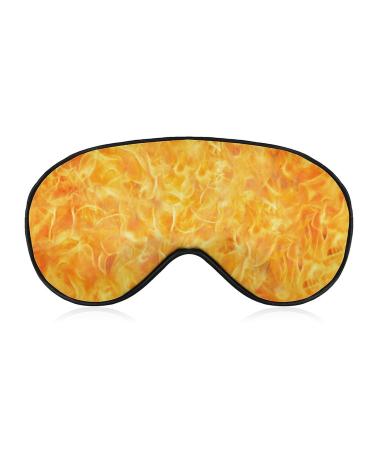 Flame Texture Sleep Mask for Women Adjustable Sleeping Eye Shades Cover with Elastic Strap
