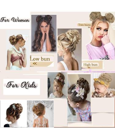 Messy Bun Hair Extensions with Rubber Band | Darkest Brown Synthetic Hair Parts for Large Buns & Ponytails - Buy Online on GoSupps.com