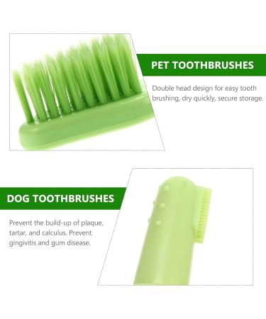 HANABASS 2 Sets Pet Toothbrush Toothbrushes Dog Toothbrush and Toothpaste Dog Toothbrushes Pp Green - Buy Online on GoSupps.com