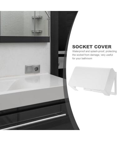 Angoily Child Safety Socket Cover - Weatherproof Flip Cover & 2-Speed Wall Switch Protection - Exterior Socket Box - White - Buy Online on GoSupps.com