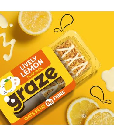 Graze Lively Lemon Flapjack Punnet (Pack of 9) - Buy Online on GoSupps.com