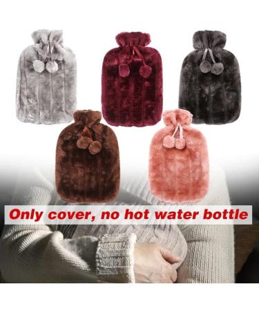 MAIES Hot Water Bottles 2L with Thermal Protection Covers | Removable Plush Winter Hot Water Bottle for Ultimate Comfort - Buy Online on GoSupps.com