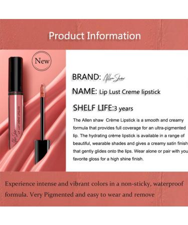 2PCS Waterproof Cream Lip Gloss - Non-Fading Moisturizing Liquid Lipstick for Women | Vivid Colorful Makeup 2024 - Buy Online on GoSupps.com