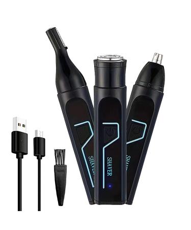 Nose hair trimmer nose hair trimmer for men precision trimmer waterproof hygienic trimmer powerful motor with rinseable and interchangeable heads for cleaning