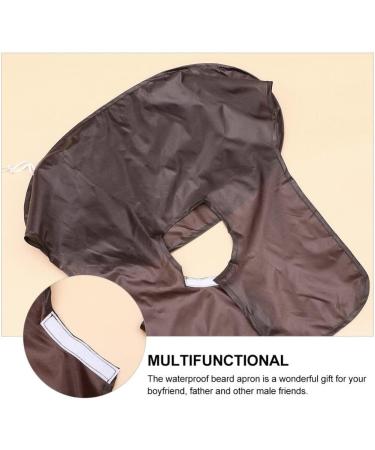 Lurrose Beard Apron Hair Catcher - Non-Stick Hair Cutting Cape for Men | Perfect Grooming Gift (Coffee) - Buy Online on GoSupps.com