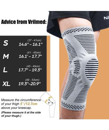 2 Pack Knee Brace with Gel Pad & Stabilizers - Relief for Meniscus Tear ACL Arthritis - Black Large - International Shipping Available - Buy Online on GoSupps.com