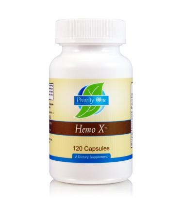 Priority One Vitamins Hemo-X 120 Capsules - Encourages Normal red Blood Cell Production and Assimilation of Iron.*