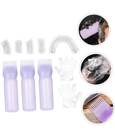 Beaupretty 1 Set Bleach Kit Hair Coloring Tools Hair Dye Tools for Diy Hairstyling Gloves Salon Hair Dyeing Tool Earmuffs Hair Dye Accessories Plastic Portable Tool Kit Purple 6.9x4.8cm Purple - Buy Online on GoSupps.com