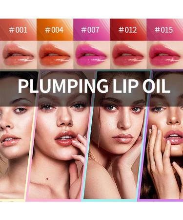 GECOMO Hydrating Lip Glow Oil Moisturizing Lip Glow Oil Nourishing Glossy Transparent Lip Oil Plumping Lip Oil Lip Balm Non-sticky Tinted Toot Lip Balm for Lip Care (RASPBERRY) 0.2 OZ 007-# RASPBERRY - Buy Online on GoSupps.com