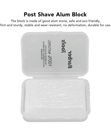 Post Shave Stone - Portable After Shave Alum Block for Men | Soothing Shaving Aftercare for Razor Cuts and Nicks - Buy Online on GoSupps.com