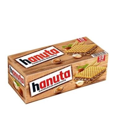 eworldpartner Ferrero Hanuta Hazelnut Waffles 220g (Pack of 10)