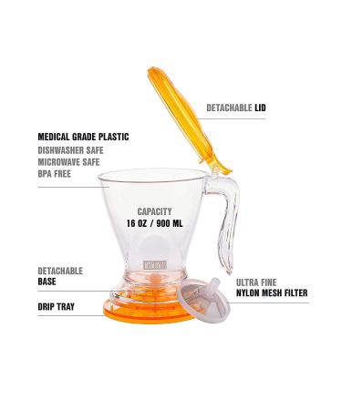 Tiesta Tea Brewmaster Infuser â€“ 16oz BPA Free Steeper | Large Fine Mesh Filter, Microwave & Dishwasher Safe - Buy Online on GoSupps.com