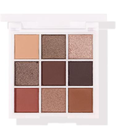 9 Colors Eyeshadow Palette Makeup Palette Eye Shadows Easy Coloring Eyeshadow Makeup Kit Matte Pearlescent Glitter Portable Eye Shadow Powder for Makeup - Buy Online on GoSupps.com