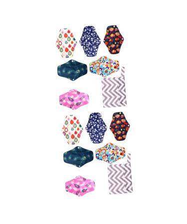 Magiclulu 12 STK storage bags for women's bandages menstruation pad ladies binding with wings menstrual tapes made of charcoal suction menstrual bandage care mat