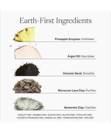 Josie Maran Whipped Argan Pineapple Enzyme Deep Pore Cleansing Mask - Purifying Face Mask with Moroccan Argan Oil & Squalane (2 oz - Buy Online on GoSupps.com