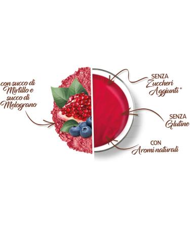  Foodness FoodNess - 50 Capsules + 10 Gifts Tisana Mirtillo and Melograno Compatible with Dolce Gusto Gluten Free Drink with Aspro and Acid Taste - Buy Online on GoSupps.com