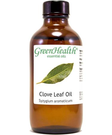 GreenHealth Clove Leaf Essential Oil - 4 fl oz (118 ml) Glass Bottle with Cap - 100% Pure Essential Oil - Buy Online on GoSupps.com