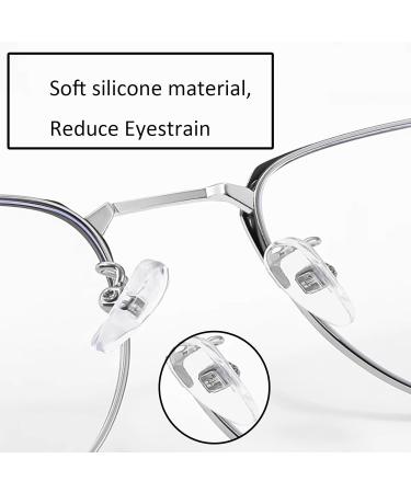 Anti-Blue Light Reading Glasses for Men & Women - Super Light Titan Alley 2.5x (Black Silver) - Buy Online on GoSupps.com