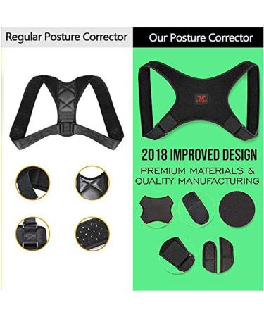 Posture Corrector Eoney Back Brace for Men & Women - Adjustable Clavicle Support for Back & Neck Pain Relief - Buy Online on GoSupps.com