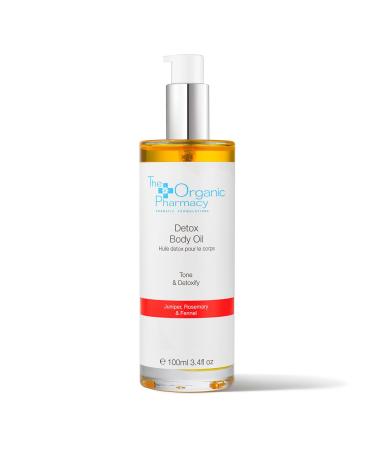 The Organic Pharmacy Detox Body Oil Contains Essential Oils Vegan Suitable For Cleansing and Rejuvenating Skin 3.38 oz / 100 ml (New Packaging)