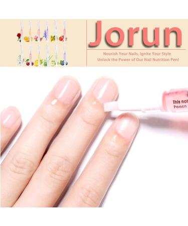 Jorun 12Pcs Cuticle Oil Pen Natural Ingredients With Soft Brush Cuticle Oil for Nails Mixed Flavors to Prevent Cuticle Cracking and Hangnails Moisturizing Nail Oil Vegan Set of 12 - Buy Online on GoSupps.com