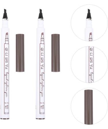 Cabilock Lot De 2 Crayons Sourcils Micro-fourche Imperm ables 4 Pointes Naturelles Couleur Ch taigne Maquillage Quotidien Pour Femmes Portable - Buy Online on GoSupps.com