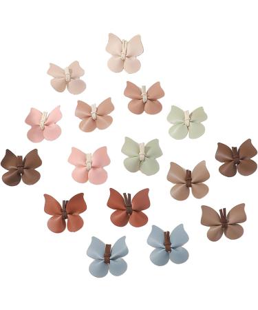 Set Of 16 Kids Butterfly Hair Barrettes PU Leather Hair Clips Unique Butterfly Hairpins Suitable For Various Occasions Hair Accessories For Little Girls Pack Of 16 Cute Butterfly Hair Clips PU Leather - Buy Online on GoSupps.com