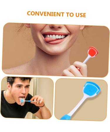 Housoutil Portable Tongue Cleaner Brush - Effective Scraping Tool for At-Home Oral Hygiene - Buy Online on GoSupps.com