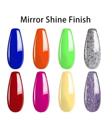 Shop Lagunamoon Gel Nail Set with UV Lamp - 8 Multi-Colored Gel Polishes Cleaner & Accessories for At-Home Manicure - Buy Online on GoSupps.com