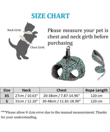 Etopars Cat Dishes & Leash Set | Adjustable Cat Vest & Outbreak-Proof Harness for Kittens & Puppies - XS Green - Buy Online on GoSupps.com