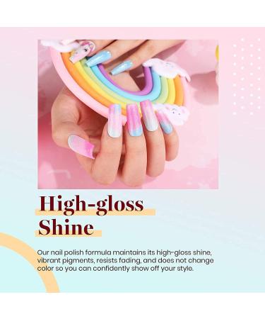 Beetles Gel Nail Polishes - Unicorn Colors Purple Pink | Easter Nail Art Decoration | Soak Off UV Polish - Buy Online on GoSupps.com