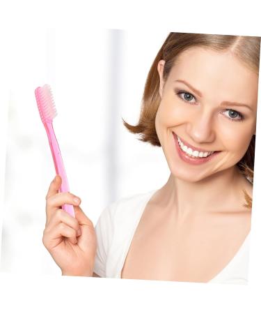 Mobestech 24 Pack Medium Manual Toothbrushes - Bulk Hard Clean Mixed Disposable Toothbrushes for Adults - Ideal for Travel - Buy Online on GoSupps.com