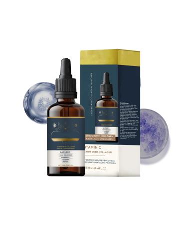 Collagen Face Serum for Hydration & Firm-Looking Skin Lightweight Moisturizing Collagen Serum with Hyaluronic Acid Vitamin C & E Daily Glow & Elasticity Appearance Care 1.69 fl oz