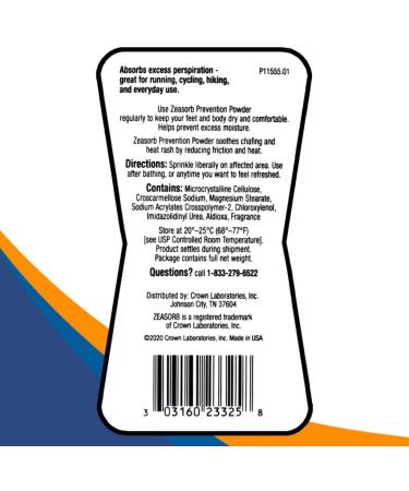 Zeasorb Super Absorbent Powder 2.50 oz - Pack of 10 | Fast-Acting Moisture Control - Buy Online on GoSupps.com