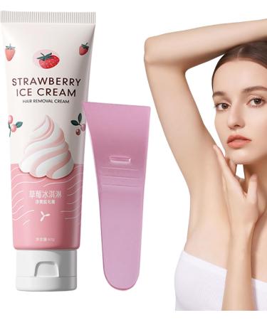 Mwkbbn Moderate Hair Removal Cream Depilating Cream Smooth Skin Solution Fast and Effective Formula 60g Perfect for Sensitive Skin and Multiple Body Areas Strawberry - Buy Online on GoSupps.com
