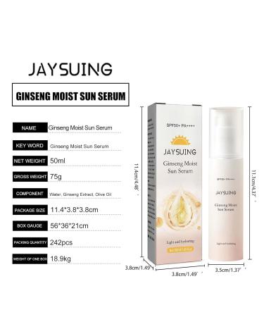 Ginseng Moisturizing Sun Serum | Sun Damage Protection With UV Rejuvenation | Hydrating & Nourishing Skin Repair | Non-Greasy Formula - Buy Online on GoSupps.com