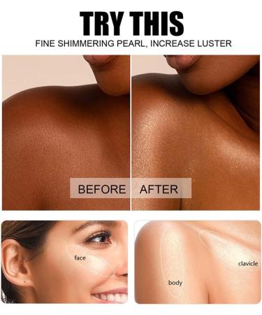  IOIUSKKU IOIUSKKU 30ML Woman Man Skin Mirrored Brightening Body Oil Moisturizing Washable Highlighter Nourishing Outdoor Pool Gold - Buy Online on GoSupps.com