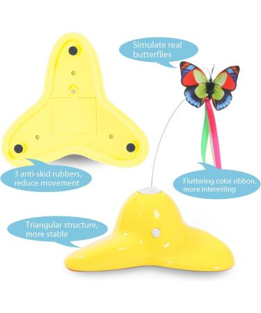 Pawsayes Interactive Indoor Cat Toy - 360 Rotating Butterfly & 2 Refill Packs - Best for Engaging Cats - Shop Now! - Buy Online on GoSupps.com
