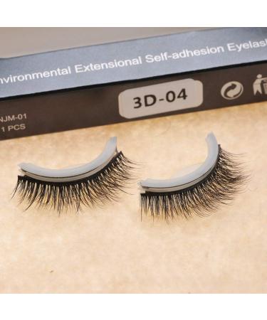 Buy 2 Pairs of 3D Artificial False Eyelashes | Self-Adhesive Easy to Use & Remove Natural Look - Buy Online on GoSupps.com