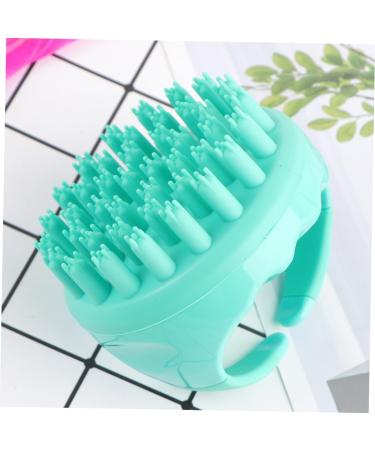 Fomiyes Silicone Hair Massage Brush - Scalp Massager for Salon & Gym | Soft Hairbrush & Shampoo Brush in Green - Buy Online on GoSupps.com