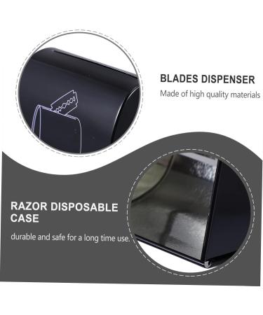 PopetPop 4-Piece Blade Storage Box - Safe Sharp Object Container for Hairdressing Salons - Durable Black Holder for Razors & Sharp Tools - Buy Online on GoSupps.com