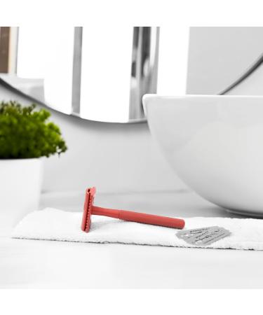 Shop Eco-Friendly Security Razor for Women | 5-Blade Red Razor with Sensitive Box | Plastic-Free & Safe Shaving - Buy Online on GoSupps.com