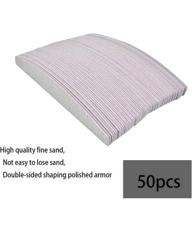 BUYGOO 50 Pcs Professional Nail Files 100/180 Grit Double Sided Emery Board Nail File Acrylic Gel Natural Nail Styling Tools Pet Grooming Tools for Home and Salon Use - Buy Online on GoSupps.com