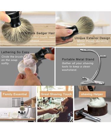 ACRIMAX Deluxe Men's Shaving Kit - Chrome Razor & Brush Stand, Bowl, 10 Blades, Badger Hair Brush, Milk Shaving Soap, Travel Bag - Gifts for Father, Husband - Gift Box Included (6 Pack) - Buy Online on GoSupps.com