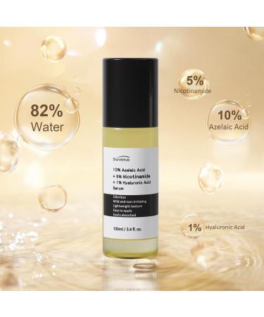 Azelaic Acid 10% Serum - Reduces Facial Redness | 3.4 fl. oz. (100ml) - Best Azelaic Acid Serum for Face | International Shipping Available - Buy Online on GoSupps.com