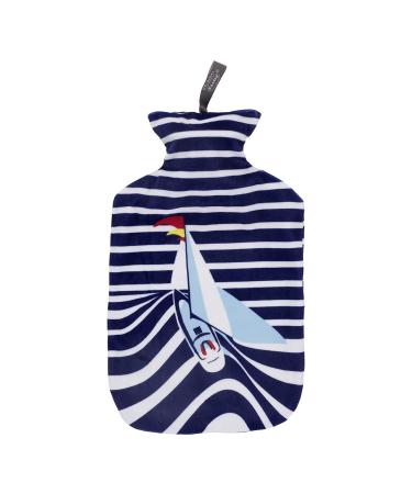 Fashy 2.0L hot water bottle with printed cover 67377 54 blue