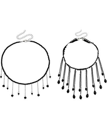 VSilay Lianxue Farming Fringe Half Call - Fashionable Water Drops Tquad Fans & Collarbone Chains for Women & Girls | International Shipping - Buy Online on GoSupps.com